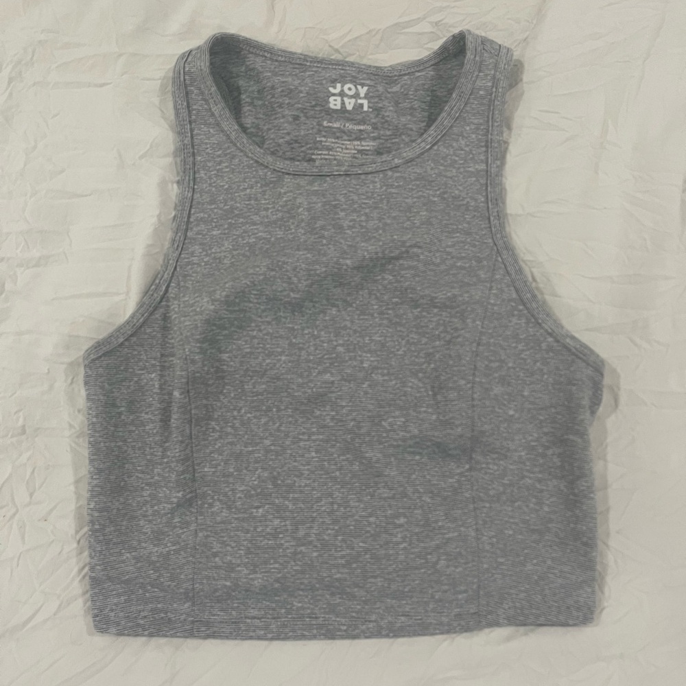 Joy lab grey tank top workout sports bra